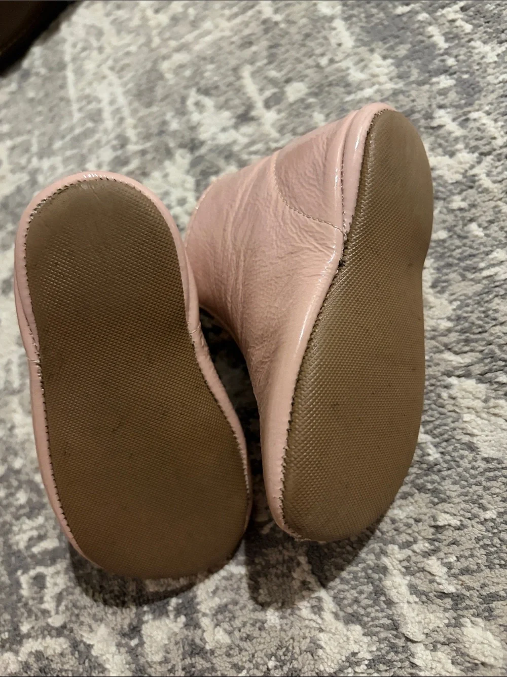 Baby Pink Front-Zip Walker Booties